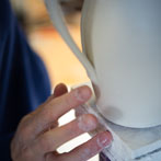 Mia Sarosi at work in her studio 2016